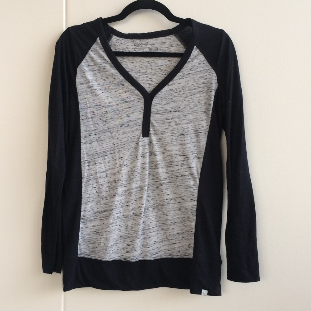 Eddie Bauer Baseball Henley Long Sleeve Top
